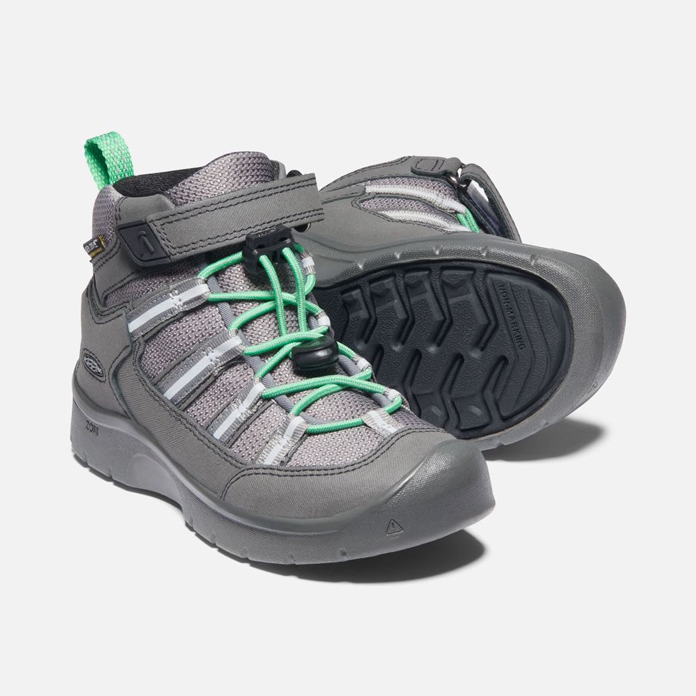 Botas de Zapatillas Keen Mexico Grises/Verdes - Niños Hikeport Ii Sport Waterproof - LM8395201